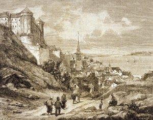 Saumur, Fransa (gravür) by French School