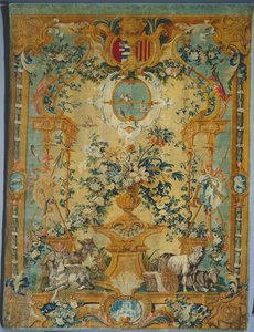 Savonnerie Panel: Armalı Bahar, üretici Savonnerie Factory, Fransa, 1717