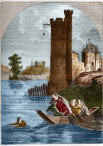 Nesle kulesi skandalı: Buridan, Burgonya Kraliçesi Marguerite (1290-1315) tarafından kurulan pusuya rağmen 1314