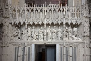 Chartres katedralinin koro sahneleri by French School