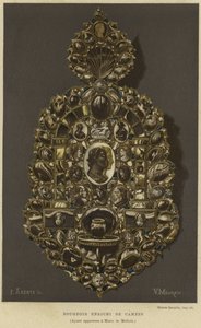 Kameolarla süslenmiş aplik by French School