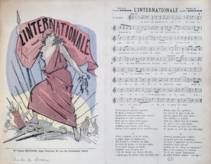 LInternationale şarkısının puan tablosu, c.1900 by French School