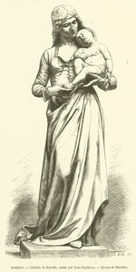 Heykel, Clotilde de Surville (gravür) by French School
