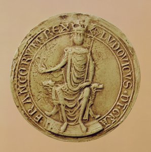 Louis VIII Mührü (1187-1226) (balmumu) by French School