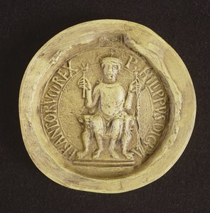 Philippe I Mührü (1052-1108) 1082 (balmumu) by French School