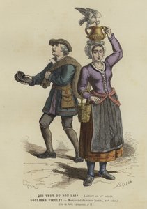 Süt ve ikinci el giysi satanlar by French School