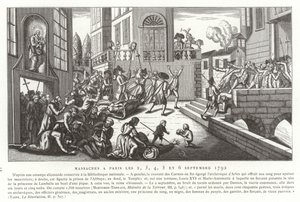 Eylül Katliamları, Paris, Fransız İhtilali, 1792 by French School