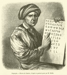 Sequoyah (gravür) by French School