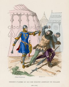 Çavuş, bir yağmacıyı tutuklarken, 1290-1330 by French School