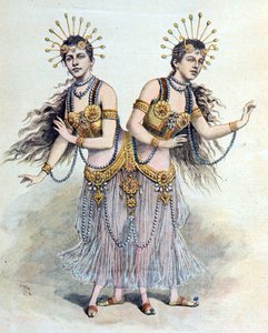Siyam ikizleri, Rosa - Josepha Blazek "Le Petit Journal"dan, Paris, 8 Nisan 1891 (gravür) by French School