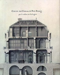 Salonu gösteren Chateau de Petit-Bourg