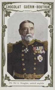 Sir A Douglas, İngiliz amiral (renkli fotoğraf) by French School