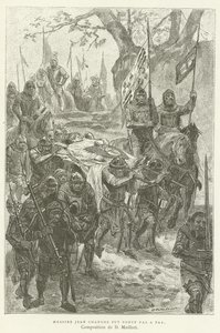 Sir John Chandos adım adım taşındı by French School