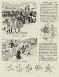 Belçika Sulama Yerlerinde Eskizler (gravür) by French School