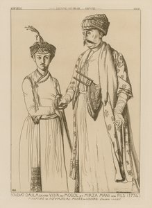 Soudiat Daula, Moğolların Sadrazamı ve oğlu Mirza Mani (1774)