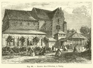 Source des Celestins, bir Vichy (gravür) by French School