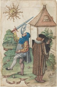 Güneşe Karşı Konuşmayın ve Güneşe Karşı Su Yapmayın [fol. 39 recto], c.1512-1515 (suluboya) by French School