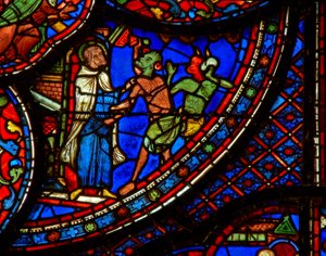 St Anthony: iblisler tarafından saldırıya uğradı (w30b) by French School