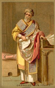 St Gregory of Tours, Frank piskoposu ve tarihçi by French School