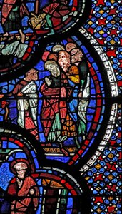 St John penceresi: bir kadını canlandırır (w48) by French School