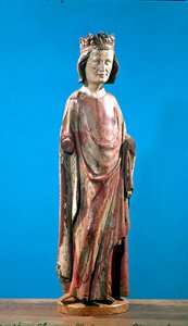 Louis (1215-70) (çok renkli ahşap)