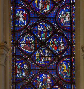 Chartres katedralinin vitray: aziz thomas
