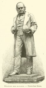 Bilim adamlarının heykelleri, Pierre-Paul Broca (gravür) by French School