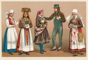 İsveç ve Norveç Kostümü by French School