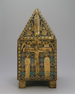 Tabernacle (bakır ve champleve emaye) by French School