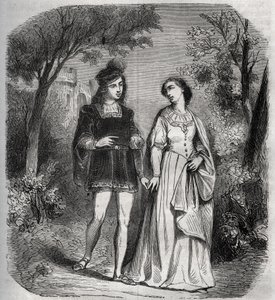 Tantot parkta birlikte yürüdüler: Francesca de Rimini (Francoise de Rimini by French School