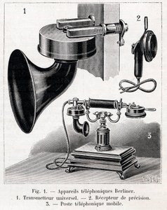 Telefon aparatı - Berliner Sistemi - 1902