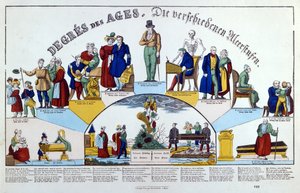 İnsan Çağları, c.1840 by French School
