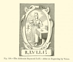 Simyacı Raymond Lulli (gravür) by French School