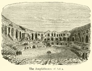Arles Amfitiyatrosu (gravür) by French School