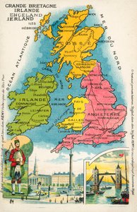 Britanya Adaları (chromolitho) by French School