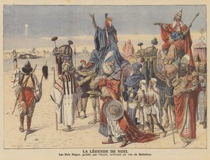 Noel hikayesi (renkli taş) by French School
