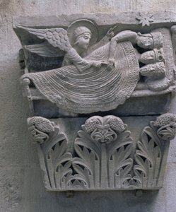 Üç Kralın Rüyası, katedral nefinden orijinal sermaye by French School