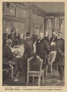 Emile Zola iftira davası - Lejyon dHonneur Nişanı Konseyi by French School