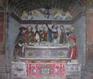 Entombment, c.1523 (boyalı taş) by French School