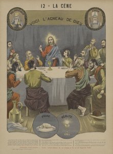 Eucharist (renkli taş) by French School