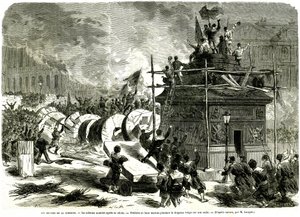 Vendome Sütununun Düşüşü by French School