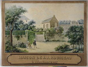 Montmorency'deki Hermitage (kağıt üzerinde wc) by French School