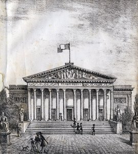 Temsilciler Meclisi - "Alphabet Picturesque des Monumens de Paris” c.1840 (gravür) by French School