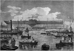 İlk dev gemi olan “Leviathan” (Büyük Doğu), 1857