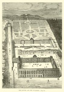 Louvre ve Tuileries by French School