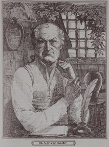 Marquis de Sade (1740-1814) Hapishanede by French School