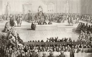 Louis XVI (1754-93) döneminde Ulusal Meclis, Colart tarafından yayınlanan 