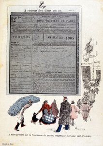 Dindarlık Dağı: Dindarlık Dağı, faizlerin yüzde sekiz yüzü için yoksulların takdiridir - “Tereyağı Tabağı”nda n¡du 03/06/1905 by French School