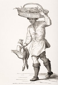 Poultry Dealer, Cesare Vecellio (1521-1601) tarafından Paul Lacroix (1806-84) tarafından 1847
