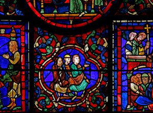 St Martin penceresi: dekoratif (w20) by French School